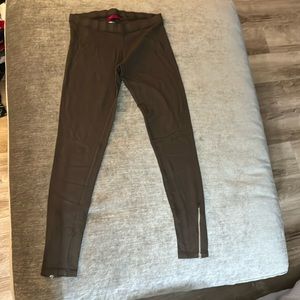 VELVET cotton and spandex legging with zipper at ankle